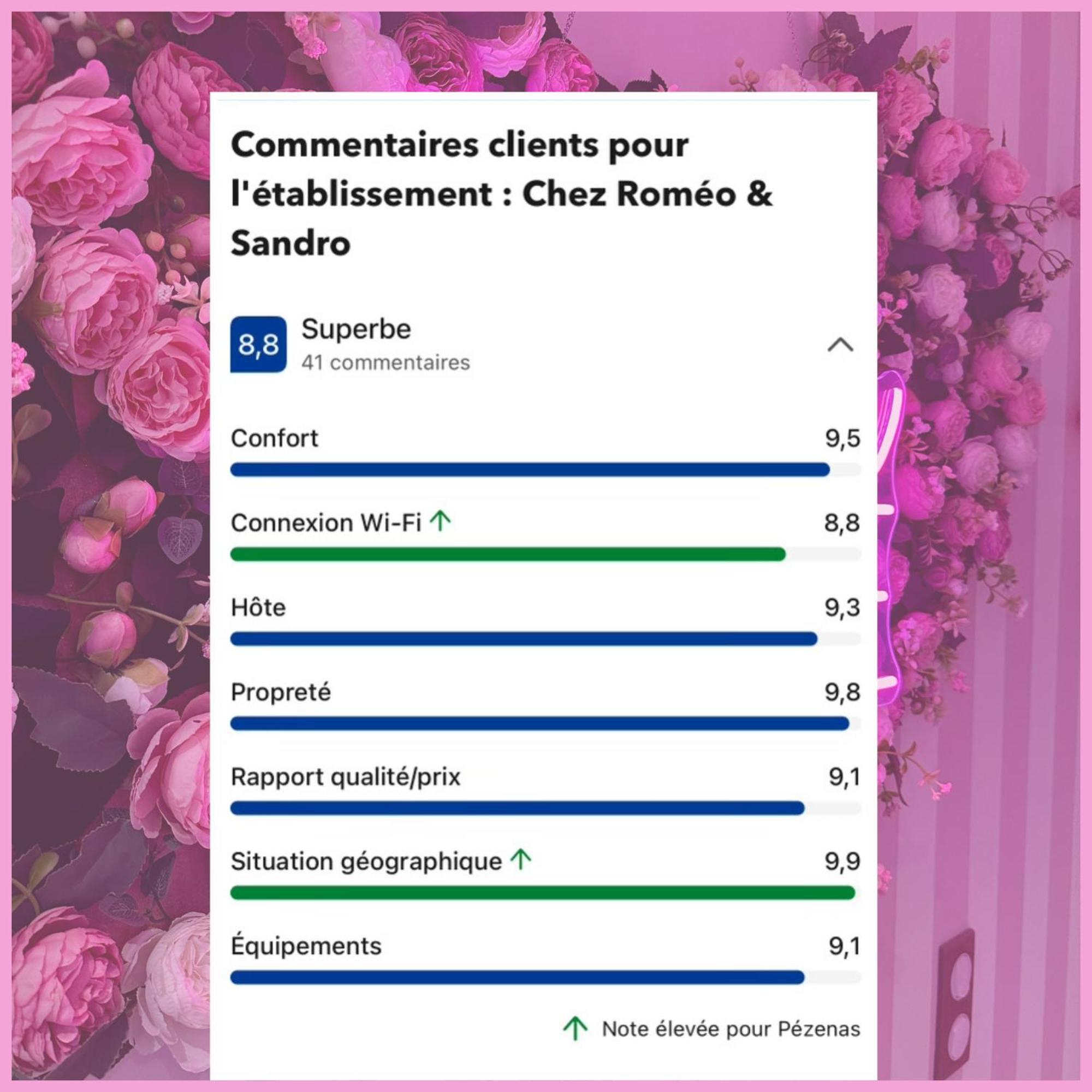 Romantic Room - Balneo - Ciel Etoile - Free Wifi - Netflix - Hyper Centre Pézenas المظهر الخارجي الصورة
